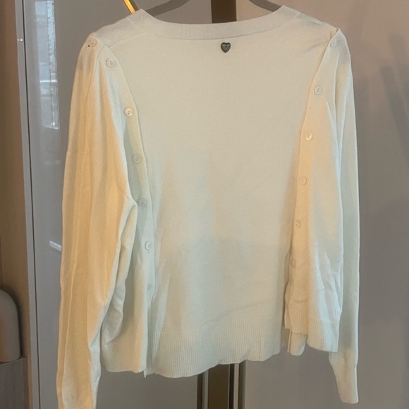 My Twinset White Cardigan – Button Detail – Size Medium – Classic & Chic - Picture 5 of 17